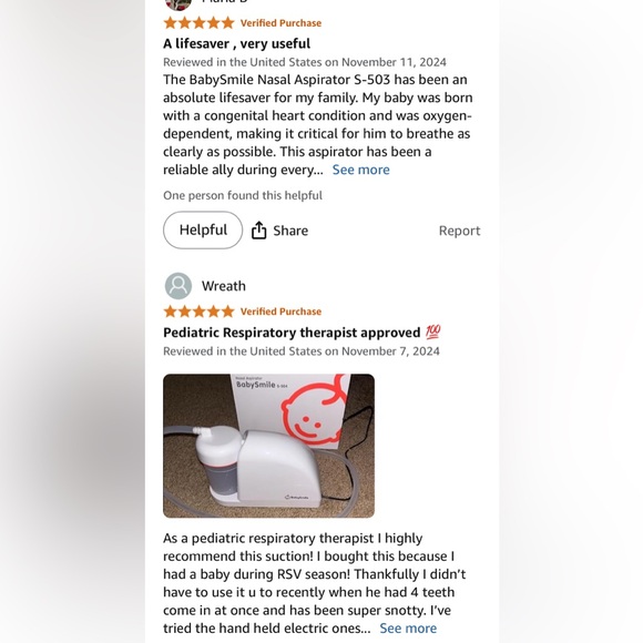 Nasal aspirinator baby smile boa free s-502 in box - Picture 7 of 9